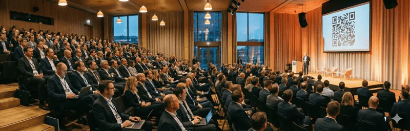 Conference audience at an event