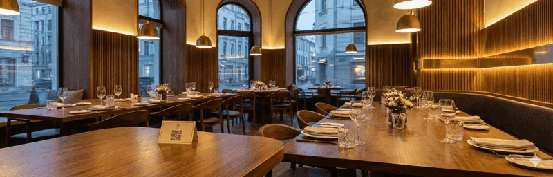 Restaurant dining table setting